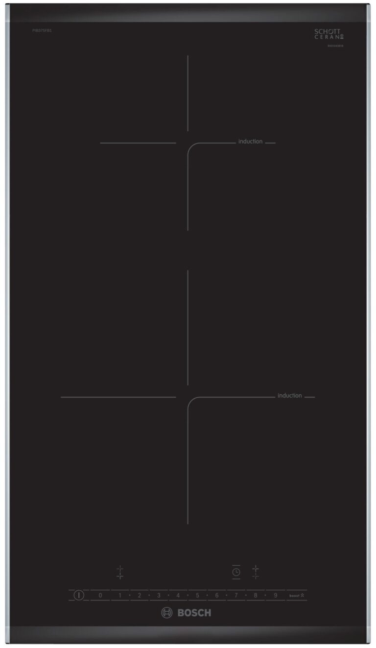 Bosch Serie 6, Domino-Kochfeld, Induktion, 30 cm, Facetten-Design (PIB375FB1E)
