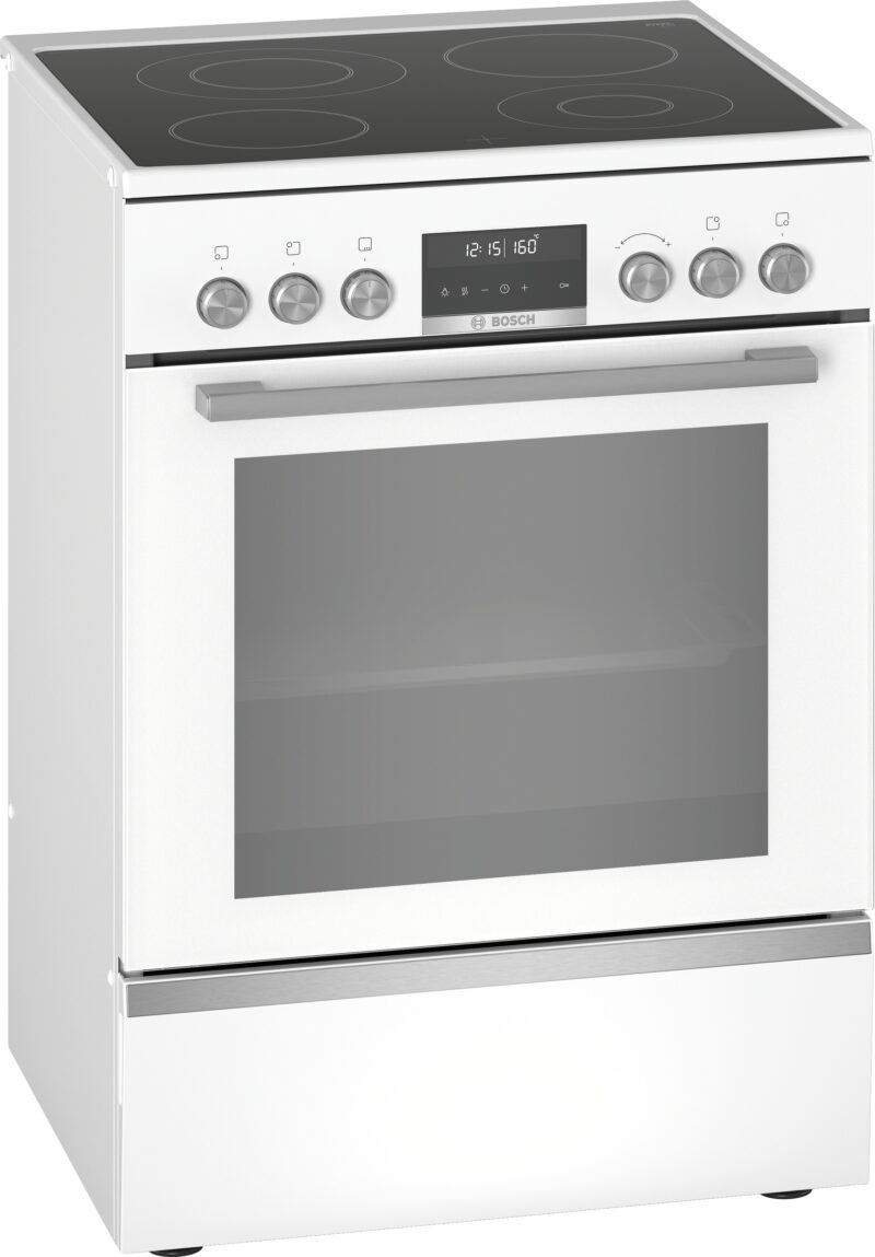 Bosch Serie 6, Freistehener Elektroherd, Weiss (HKS79R220)