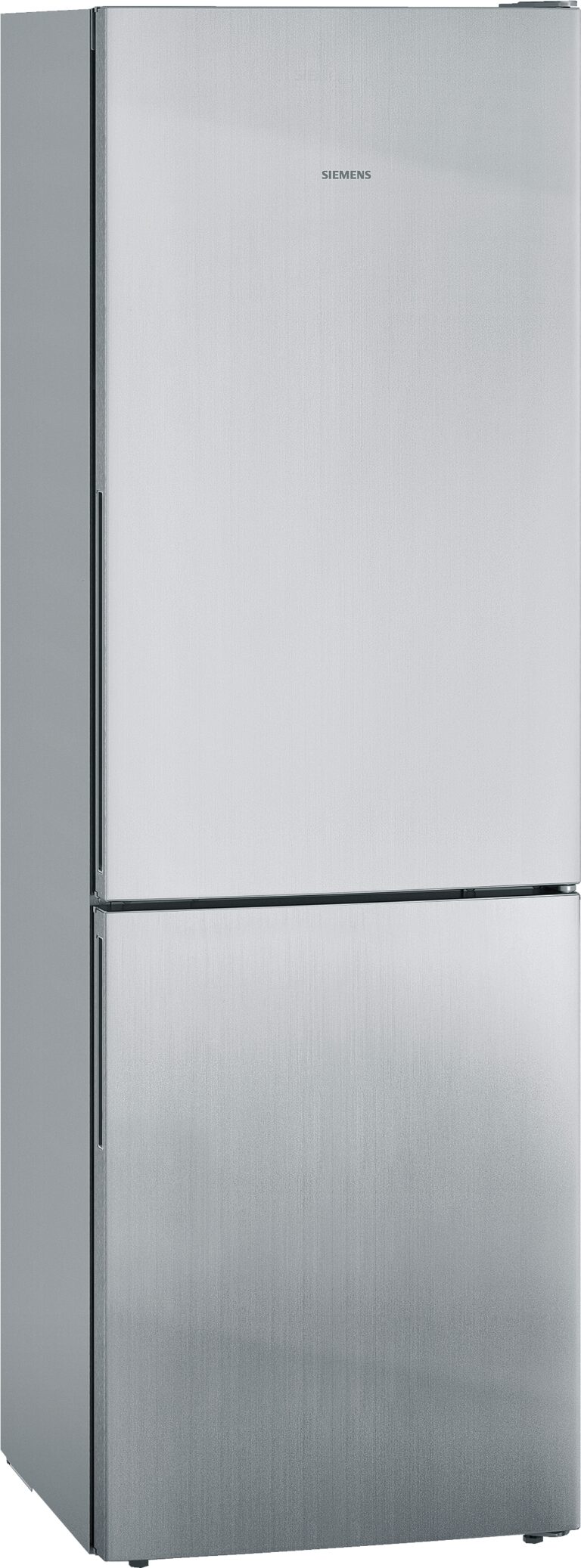 Siemens iQ500, Freistehende Kühl-Gefrier-Kombination mit Gefrierbereich unten, 186 x 60 cm, Edelstahl-antifingerprint (KG36EAICA)