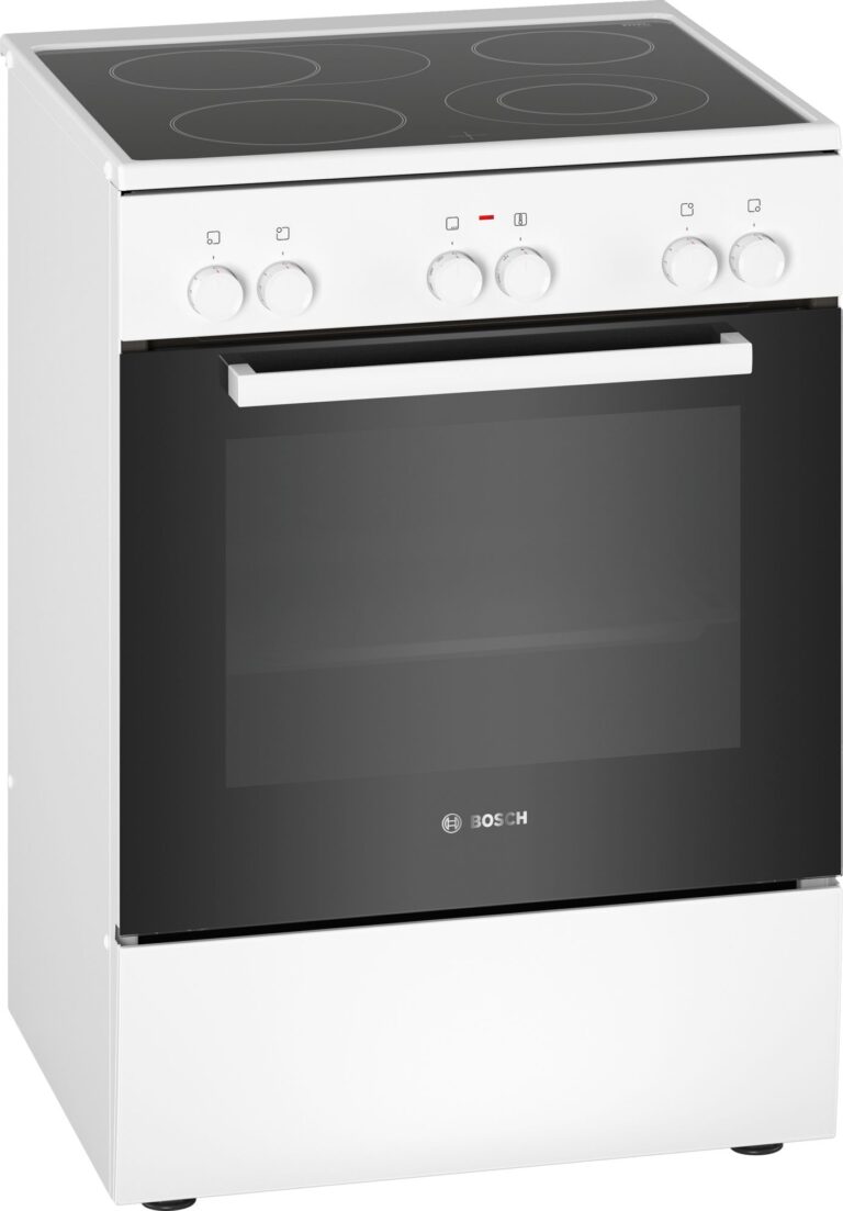 Bosch Serie 2, Freistehener Elektroherd, Weiss (HKA090220)