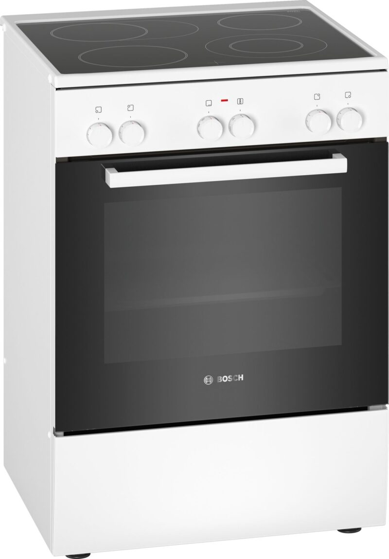Bosch Serie 2, Freistehener Elektroherd, Weiss (HKA090220)