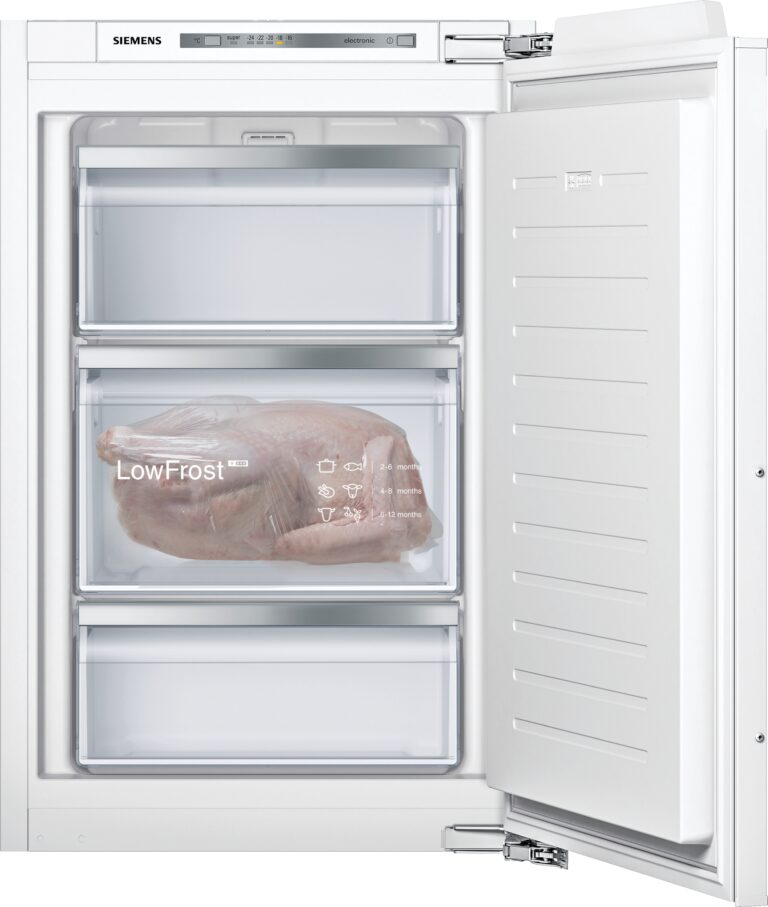 Siemens iQ500, Einbau-Gefrierschrank, 87.4 x 55.8 cm, Flachscharnier mit Softeinzug (GI21VADE0)