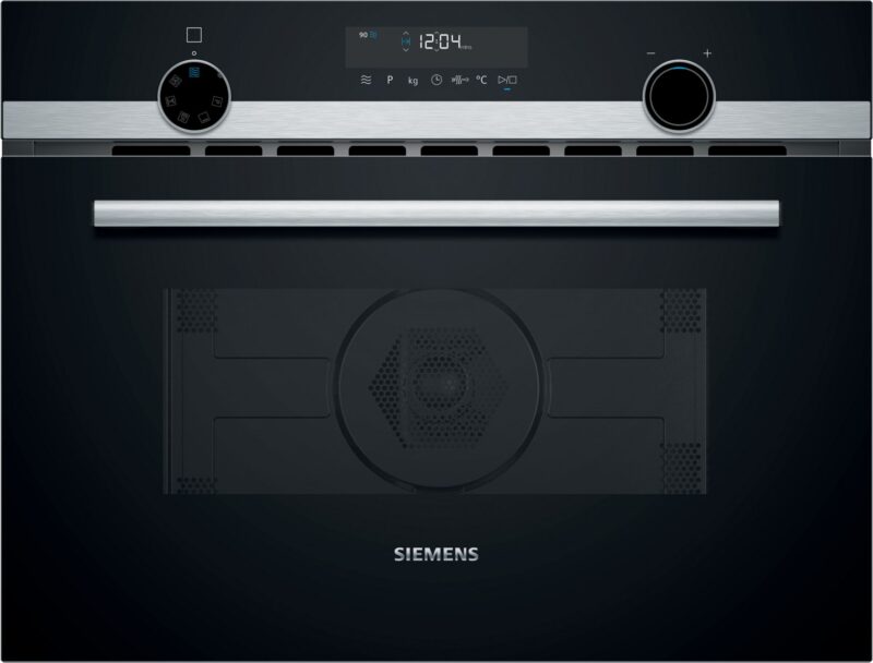 Siemens iQ500, Einbau Mikrowelle mit Heissluft, 60 x 45 cm, Edelstahl (CM585AGS1)