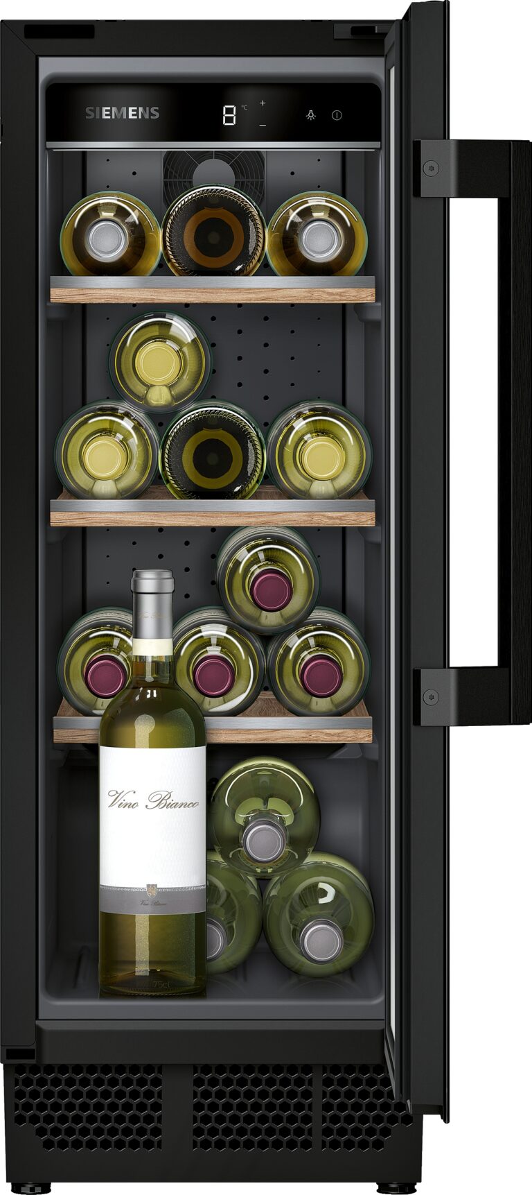 Siemens iQ500, Weinkühlschrank mit Glastür, 82 x 30 cm (KU20WVHF0)