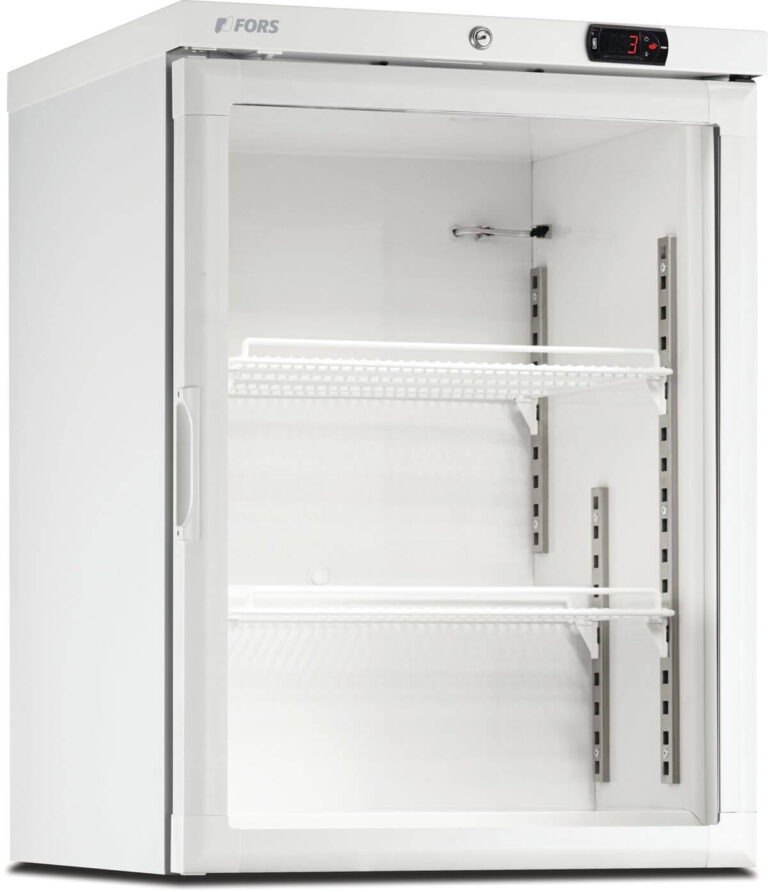 FORS Gewerbe-Gefrierschrank, Glastür, weiss, rechts nicht wechselbar (CFS150WG)