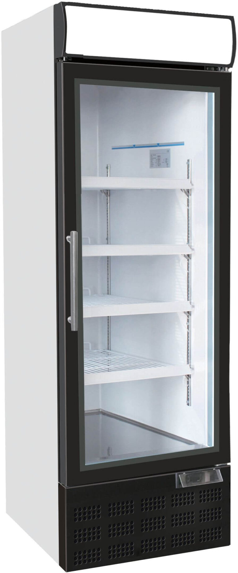 FORS Gewerbe-Kühlschrank, Glastür/Display, weiss, rechts nicht wechselbar (PDCV5000G)