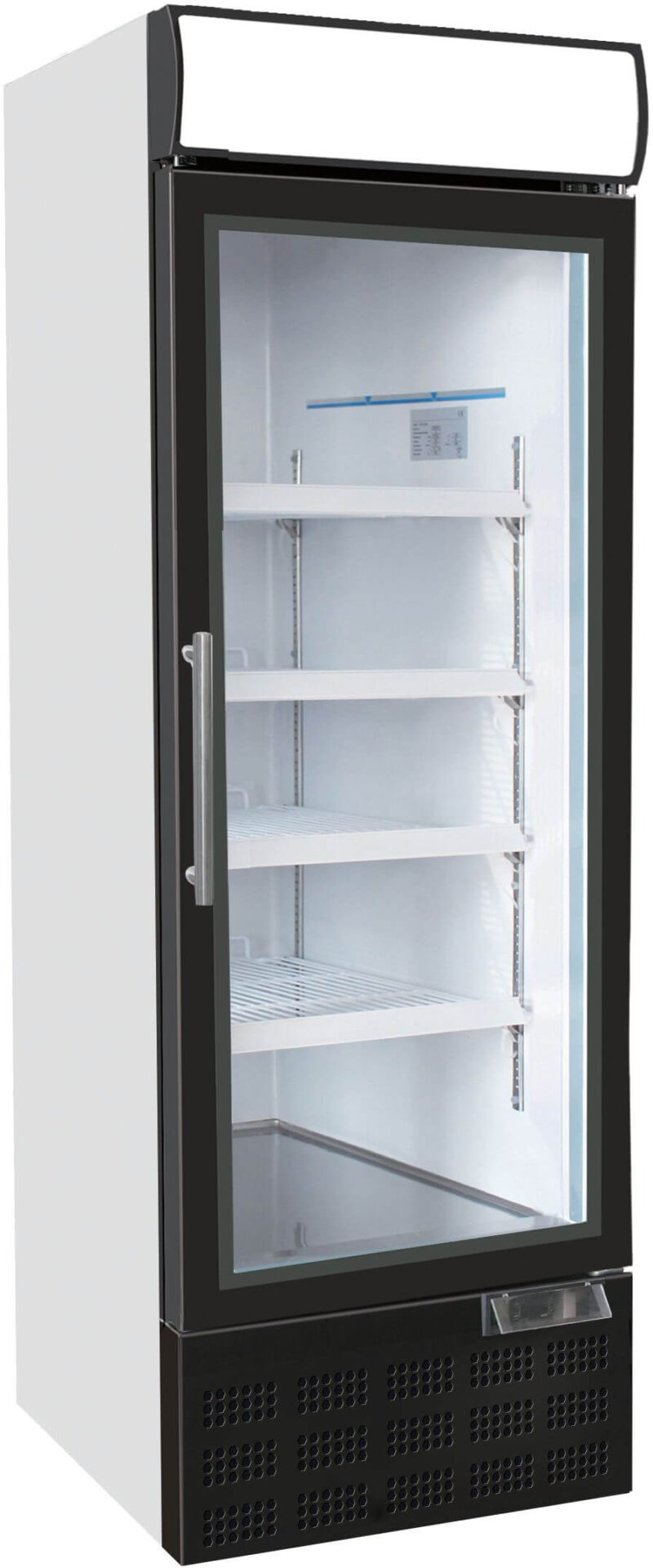 FORS Gewerbe-Kühlschrank, Glastür/Display, weiss, rechts nicht wechselbar (PDCV5000G)