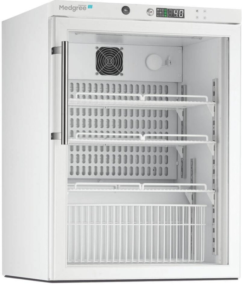 MEDGREE Medikamenten-Kühlschrank DIN 13277, 84 cm, rechts wechselbar (MPRA 150 G M)