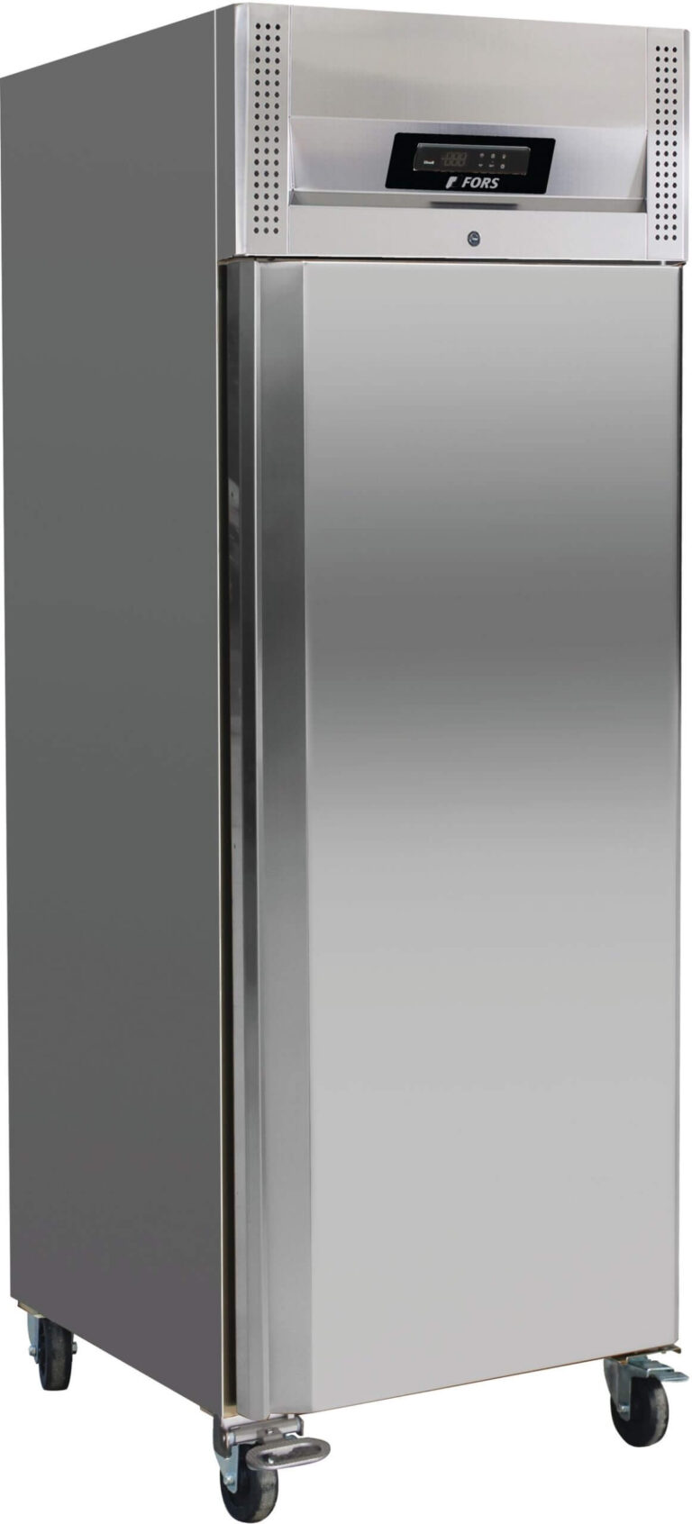 FORS Gastronomie-Gefrierschrank, Volltür, Edelstahl, GN 2/1, rechts wechselbar (GFV7000ES)