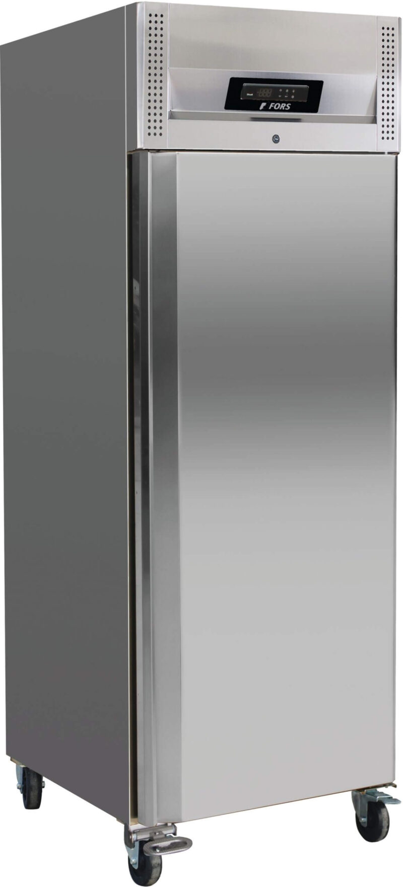 FORS Gastronomie-Gefrierschrank, Volltür, Edelstahl, GN 2/1, rechts wechselbar (GFV7000ES)