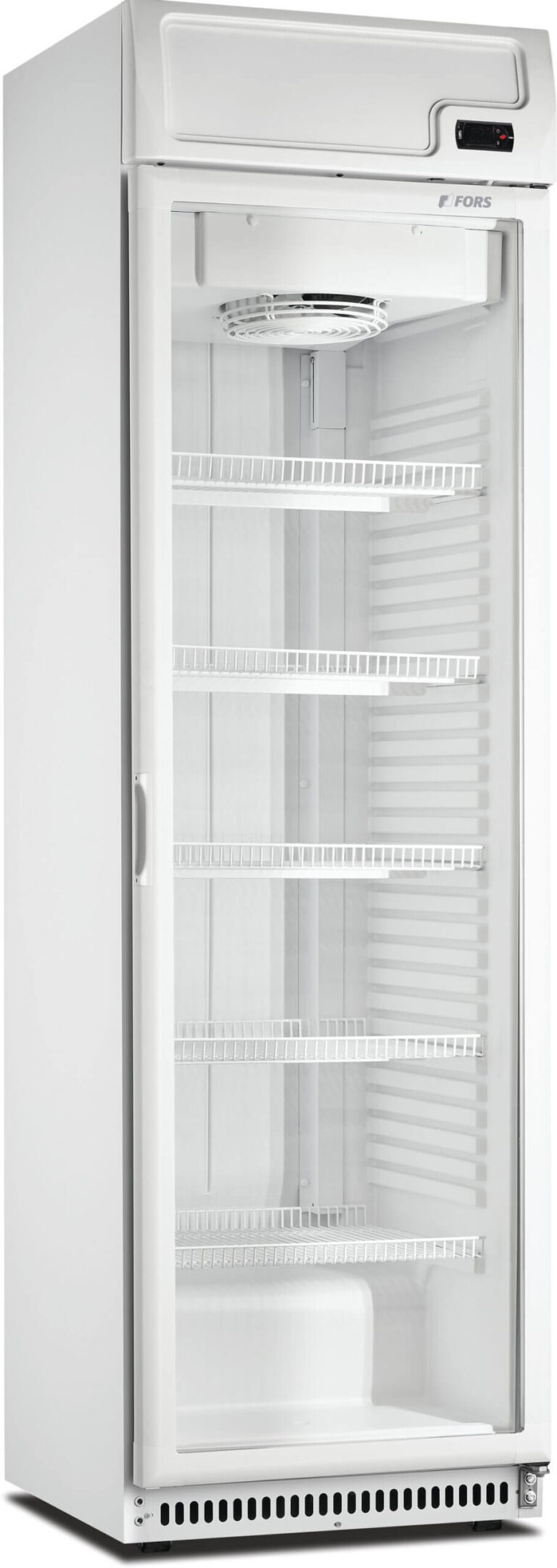 FORS Getränke-Kühlschrank, Glastür/Display, weiss, rechts nicht wechselbar (CCDV402WG)