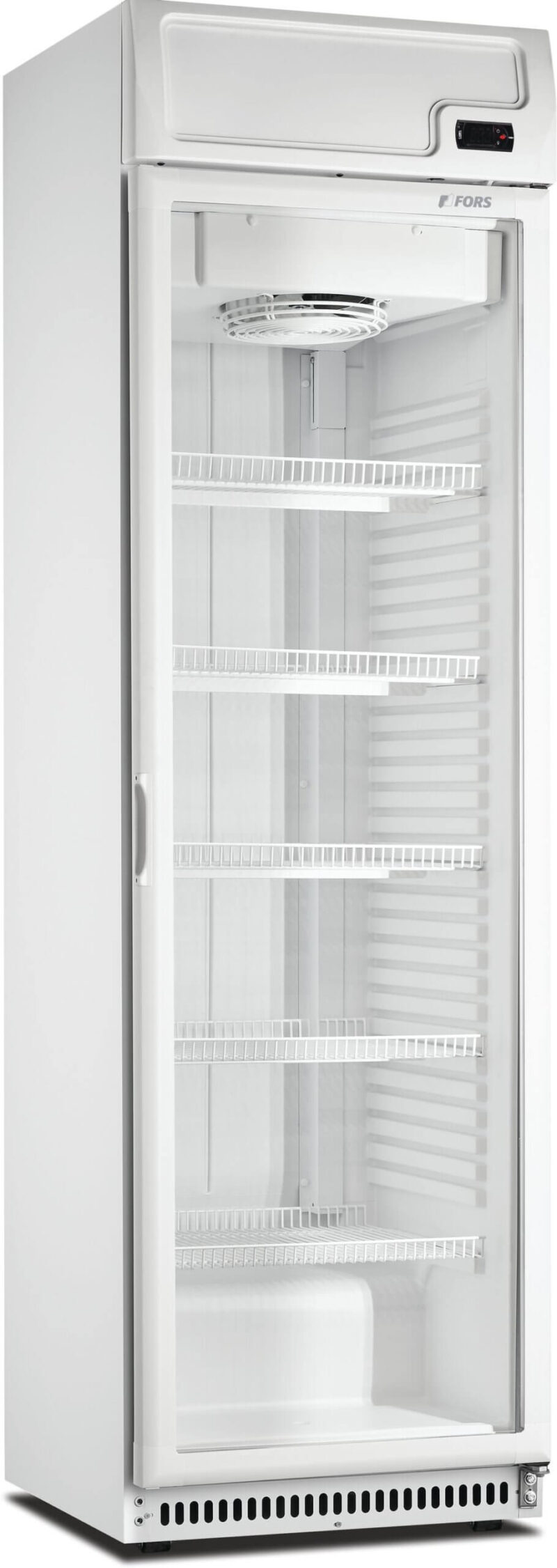 FORS Getränke-Kühlschrank, Glastür/Display, weiss, rechts nicht wechselbar (CCDV402WG)