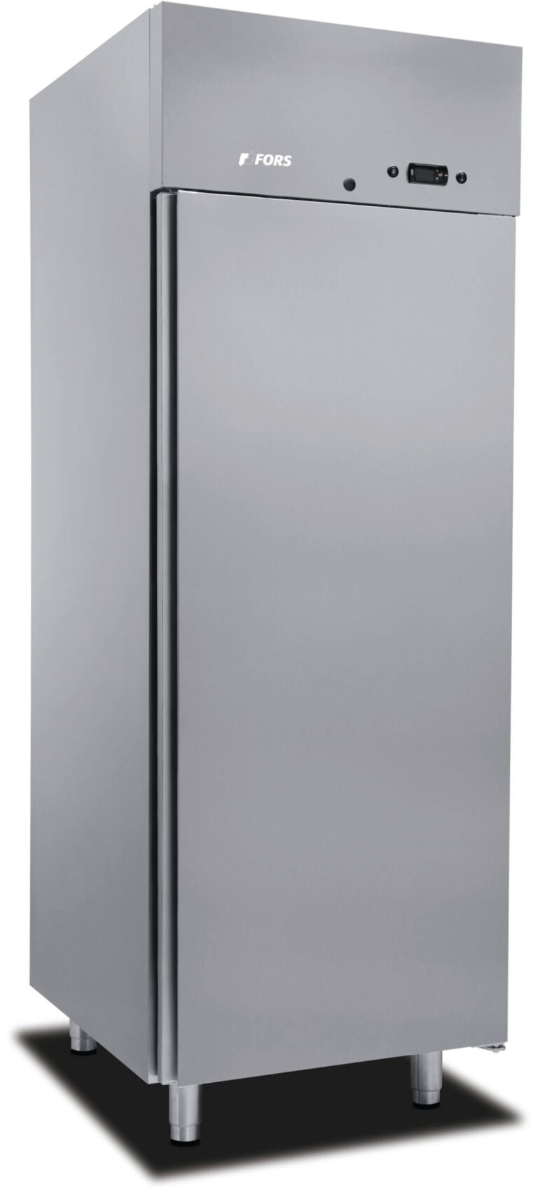 FORS Gastronomie-Kühlschrank, Volltür, Edelstahl, GN 2/1, rechts wechselbar (GCV701ESSL)
