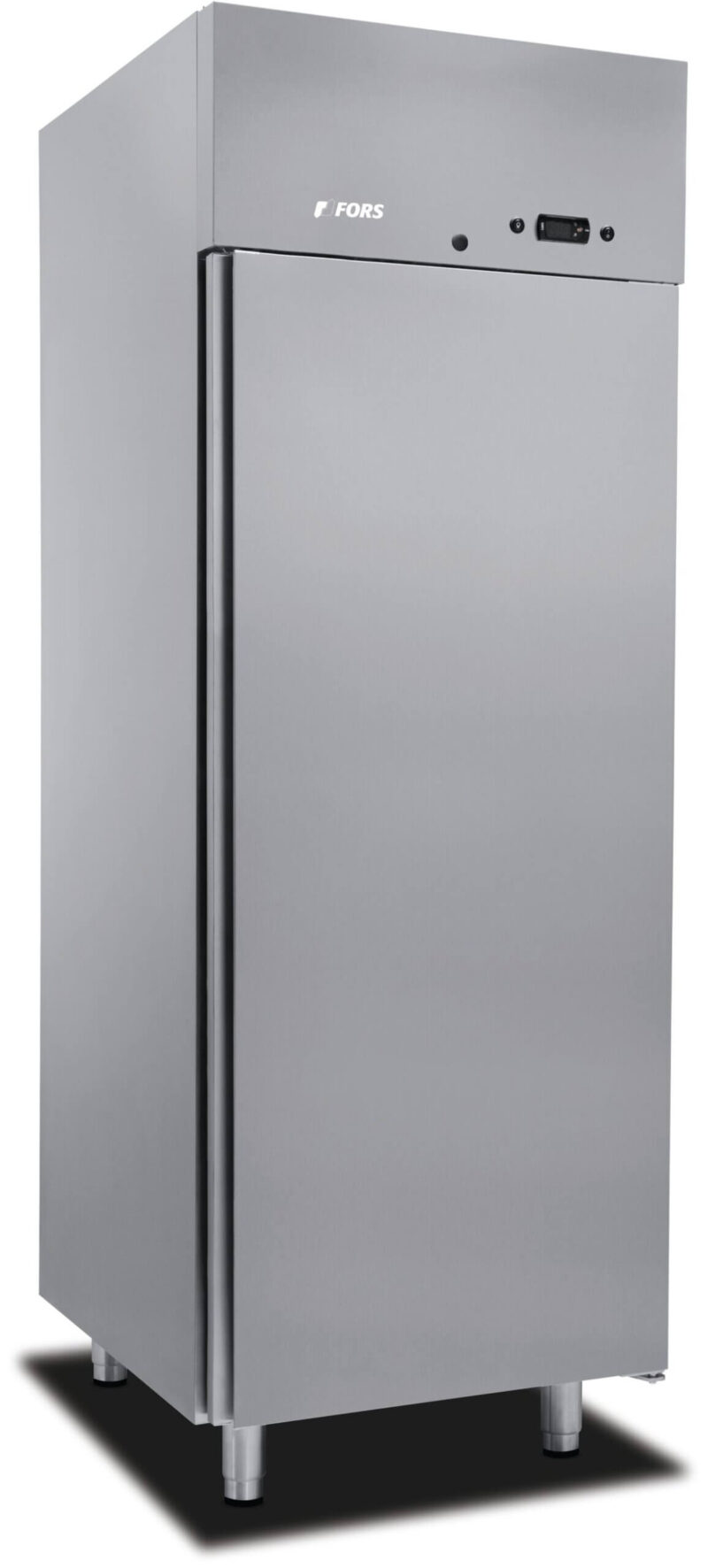 FORS Gastronomie-Kühlschrank, Volltür, Edelstahl, GN 2/1, rechts wechselbar (GCV701ESSL)