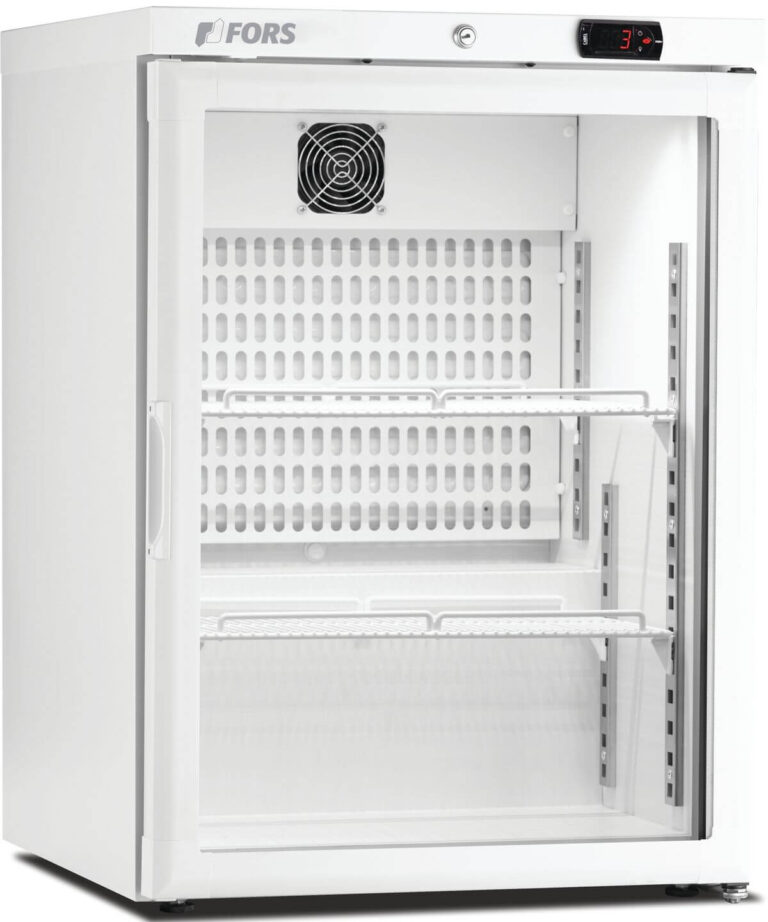 FORS Gewerbe-Kühlschrank, Glastür, weiss, rechts nicht wechselbar (CCV150WG)