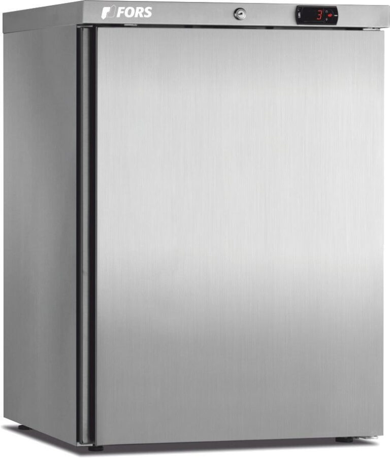 FORS Gewerbe-Kühlschrank, Volltür, Edelstahl, rechts wechselbar (CCV150ES)