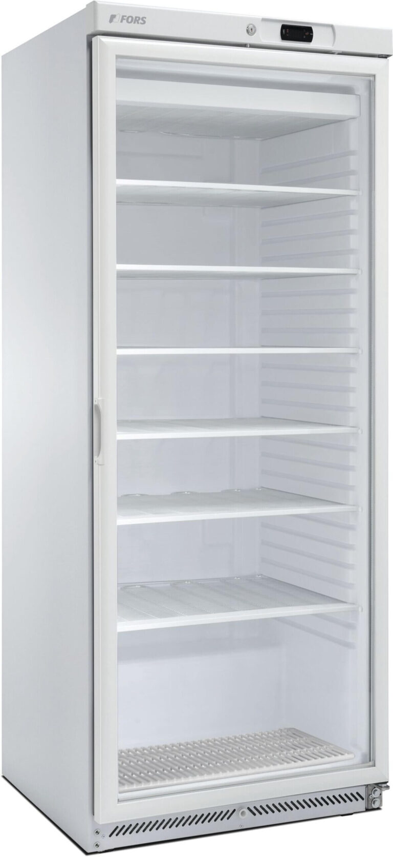 FORS Gastronomie-Gefrierschrank, Glastür, weiss, GN 2/1, rechts nicht wechselbar (GFS600WG)