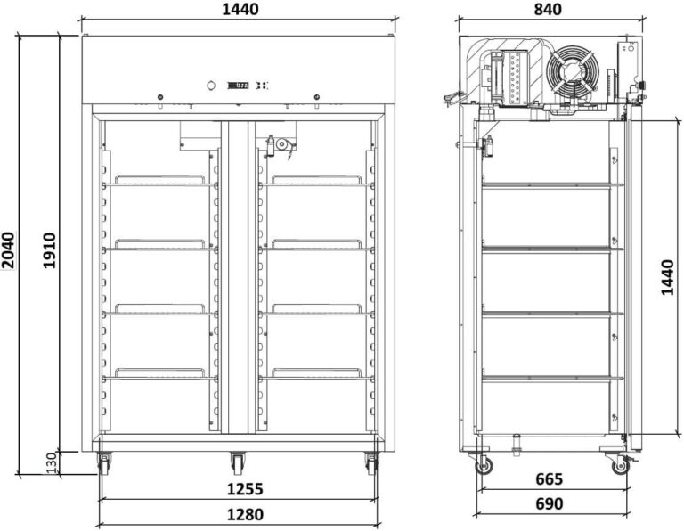 MEDGREE Labor-Gefrierschrank, 204 cm (MLFA 1400 S M)