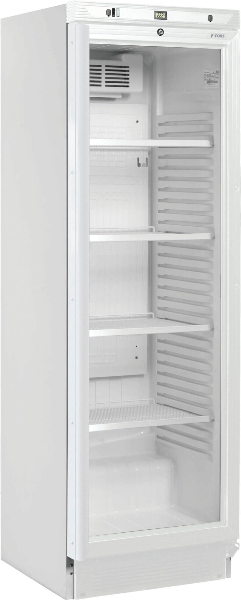 FORS Getränke-Kühlschrank, Glastür, weiss, rechts nicht wechselbar (BCV4000WG)