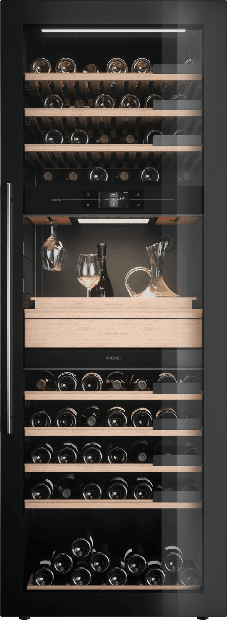 ASKO Weinkühlschrank freistehend ELEMENTS, rechts wechselbar (WCN311942G)