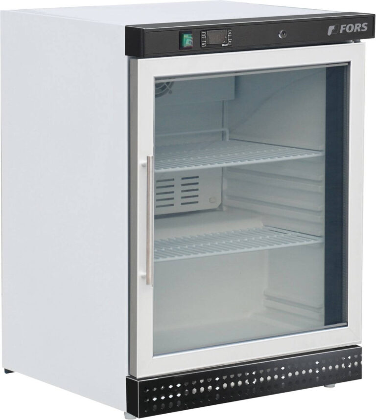 FORS Gewerbe-Gefrierschrank, Glastür, weiss, rechts nicht wechselbar (UFV1200WG)