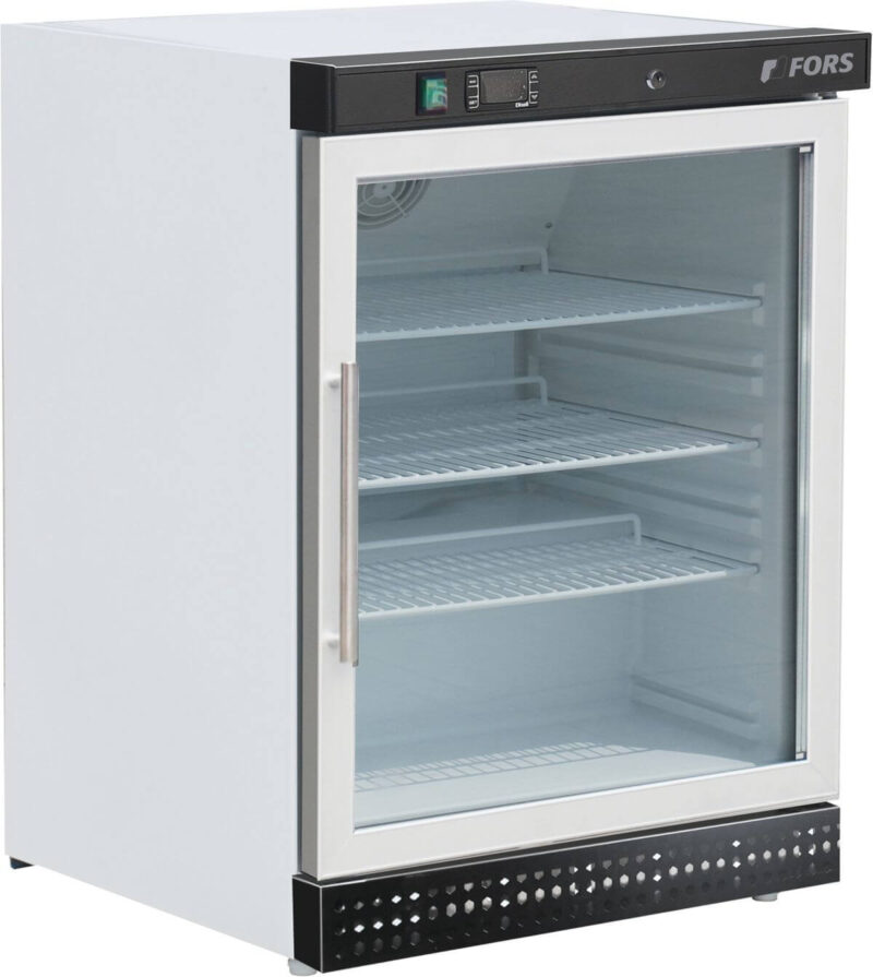 FORS Gewerbe-Kühlschrank, Glastür, weiss, rechts wechselbar (UCV1200WG)