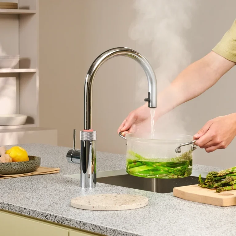 Quooker Hahn Flex Round verchromt glänzend