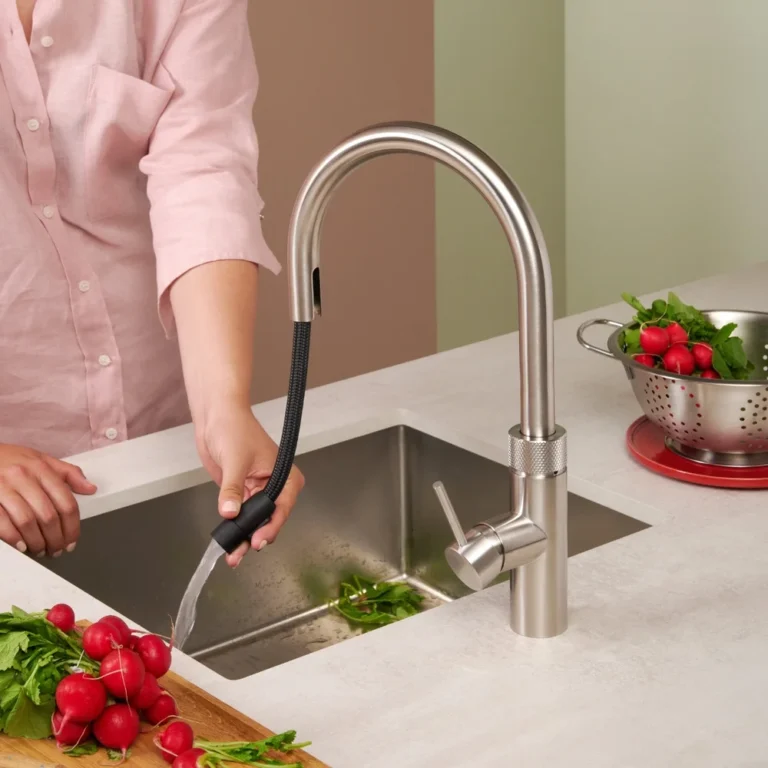 Quooker Hahn Flex Round Voll-Edelstahl