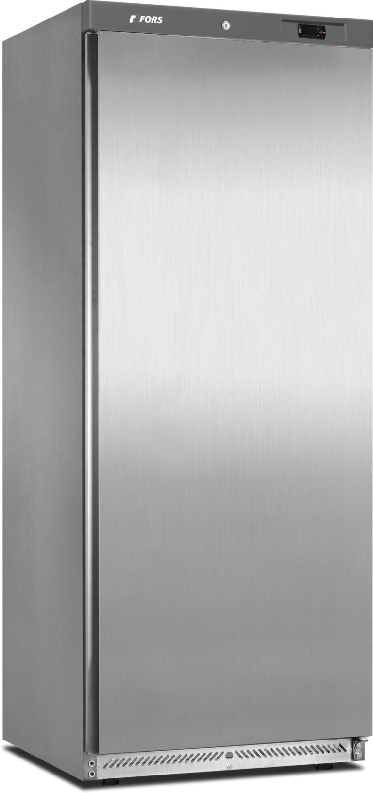 FORS Gastronomie-Kühlschrank, Volltür, Edelstahl, GN 2/1, rechts wechselbar (GCV600ES)