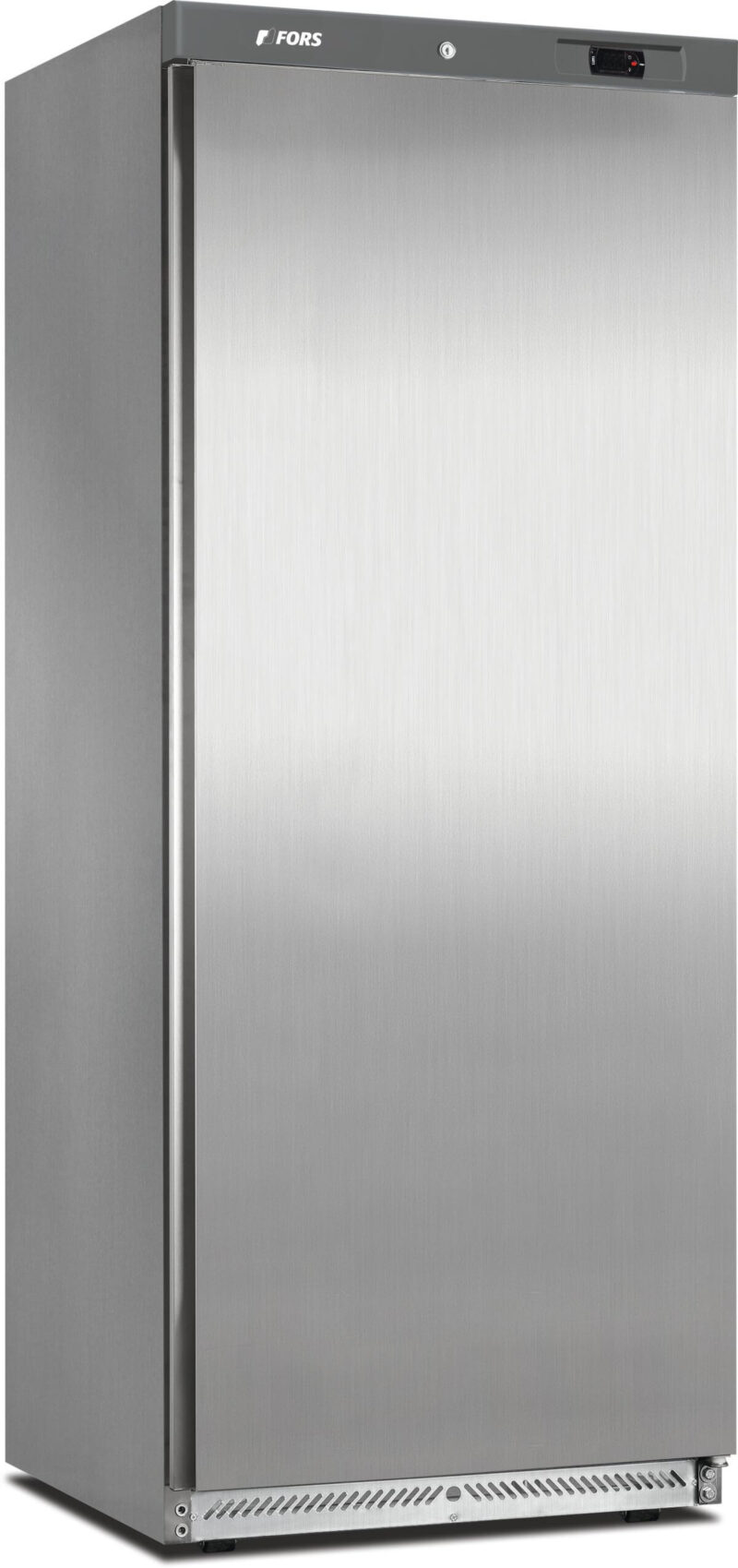 FORS Gastronomie-Kühlschrank, Volltür, Edelstahl, GN 2/1, rechts wechselbar (GCV600ES)