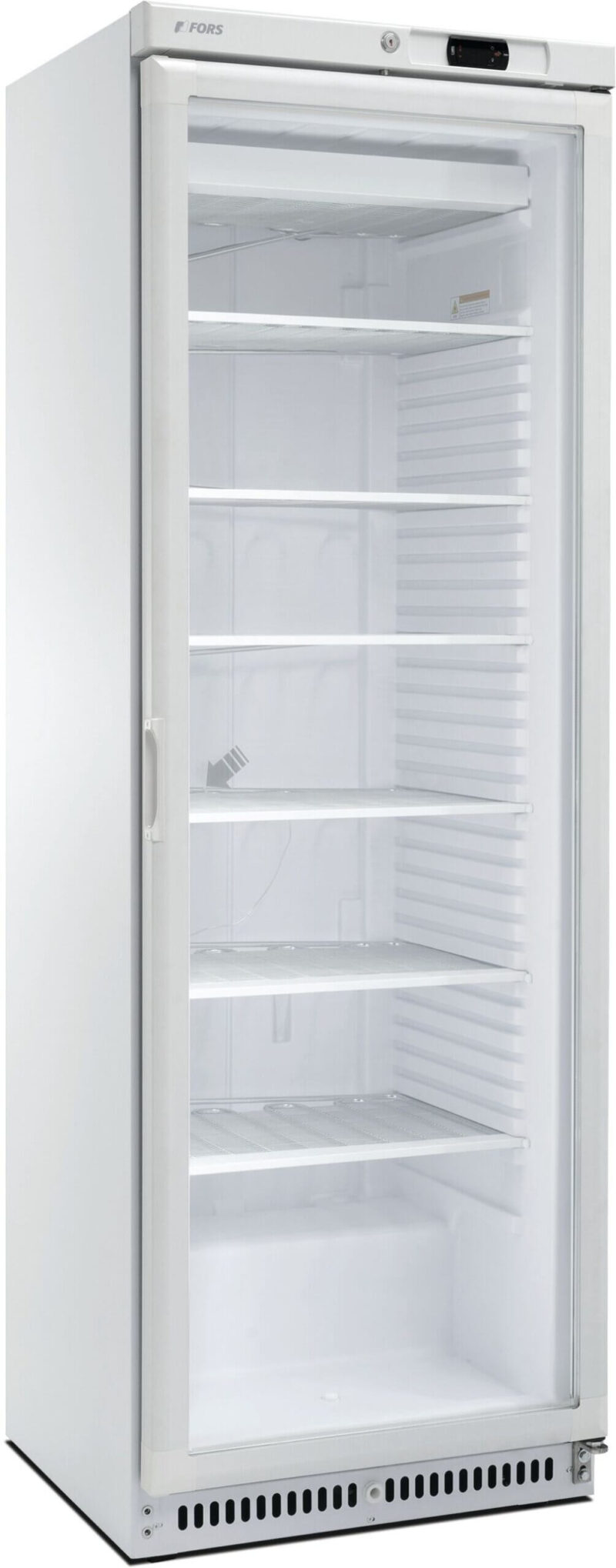 FORS Gewerbe-Gefrierschrank, Glastür, weiss, rechts nicht wechselbar (CFS400WG)