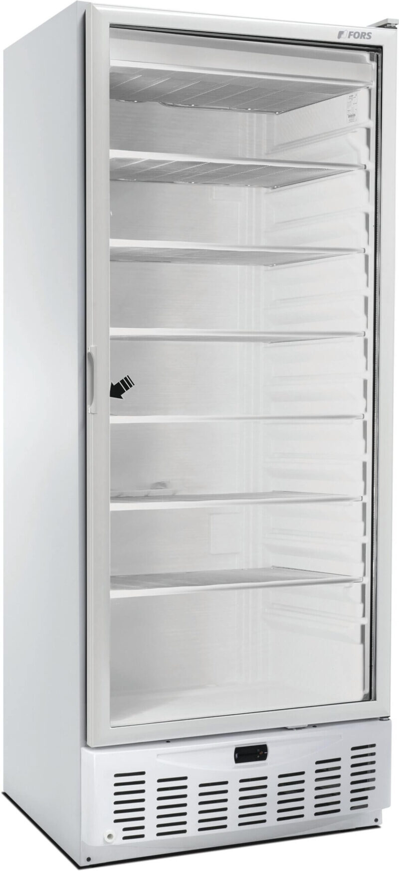 FORS Gastronomie- & Bäckerei-Gefrierschrank, Glastür, weiss, GN 2/1 und 600x400, rechts nicht wechselbar (CFS550WG)