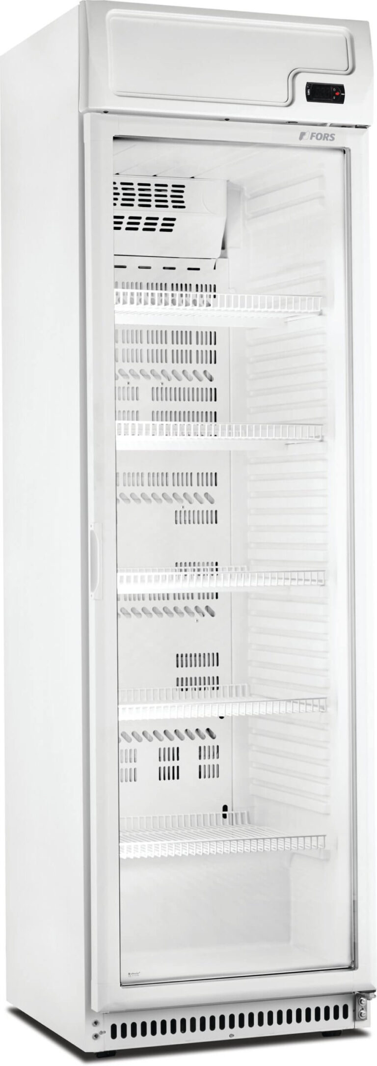 FORS Getränke-Kühlschrank, Glastür/Display, weiss, rechts nicht wechselbar (CCDV401WG)