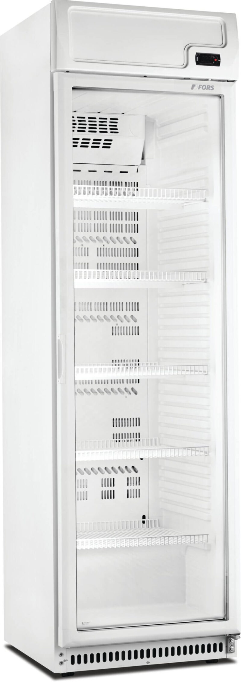 FORS Getränke-Kühlschrank, Glastür/Display, weiss, rechts nicht wechselbar (CCDV401WG)