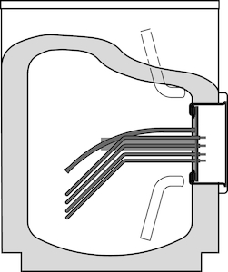 De Dietrich Elcalor Whiteline Einbau-Wassererwärmer, emalliert E 110-4