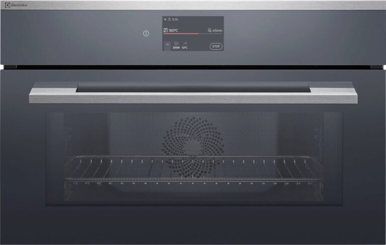 Electrolux Kompakt-Kombi-Mikrowellengerät EB3GL90KCN - Chrom mit Antifingerprint Beschichtung (944005228)