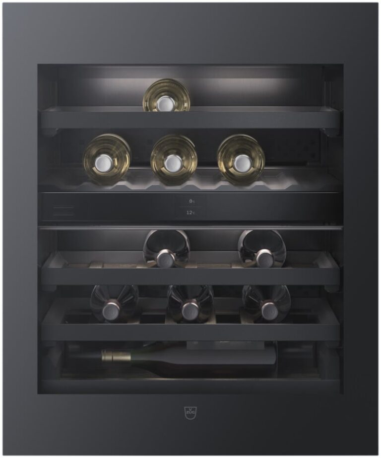 V-ZUG Kühl-/Gefriergerät WineCooler V4000 8U - Spiegelglas Schwarz - links (5115800001)