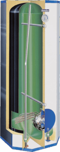 Domotec Hochschrank-Wassererwärmer 150 l (E 150 62 G) 400 (230)V~ 2.0 (3.0/1.5) kW