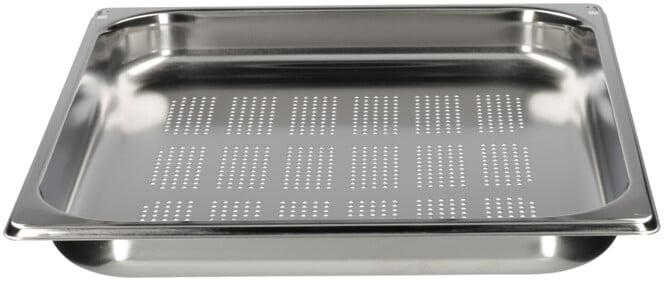 V-ZUG Garbehälter gelocht, 2/3 GN, B 325 x T 354 x H 40mm (K42363)