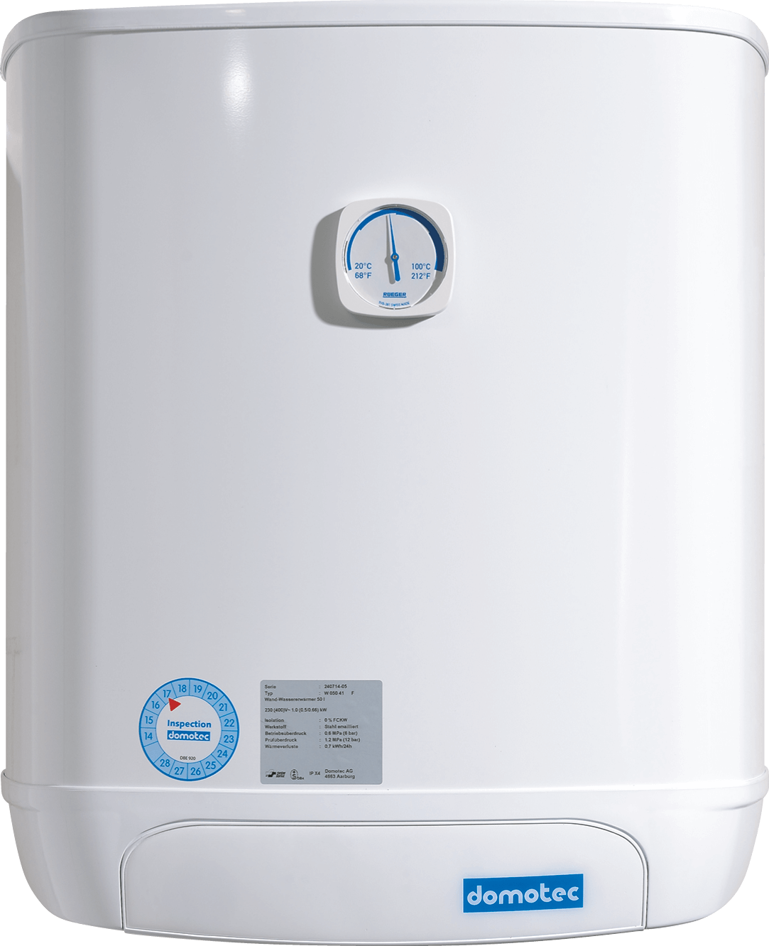 Domotec Wand-Wassererwärmer 50 l (W 050 62 F) 400 (230)V~ 0.66 (0.5/1.0) kW 1 Domotec Wand-Wassererwärmer 50 l (W 050 62 F) 400 (230)V~ 0.66 (0.5/1.0) kW