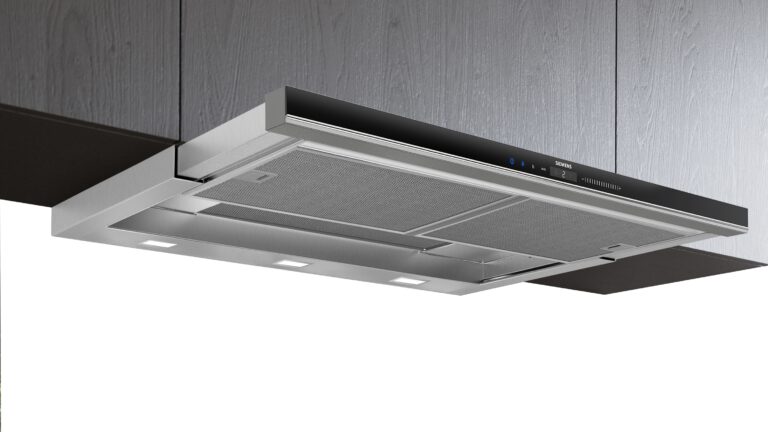 Siemens iQ700, Flachschirmhaube, 90 cm, Silbermetallic, Griffleiste optional (LI99SA684)