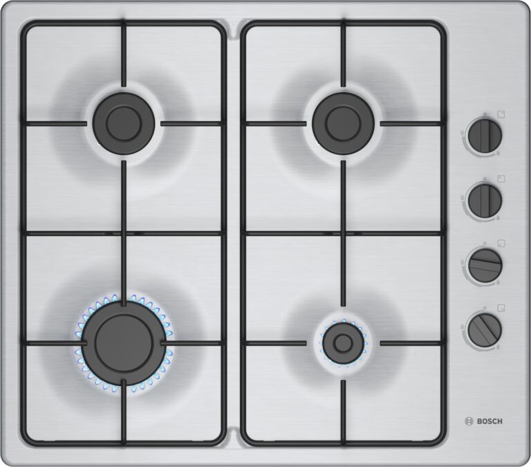 Bosch Serie 2, Gaskochfeld, 60 cm, Edelstahl (PBP6B5K80)
