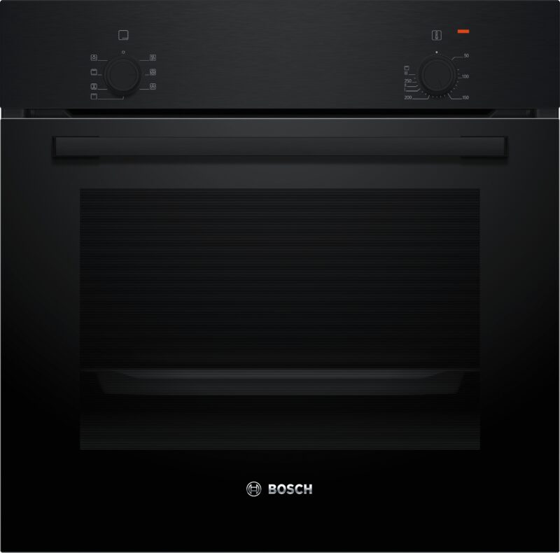 Bosch, Serie 2, Einbau-Backofen, 60 x 60 cm, Schwarz (HBF010BA1)