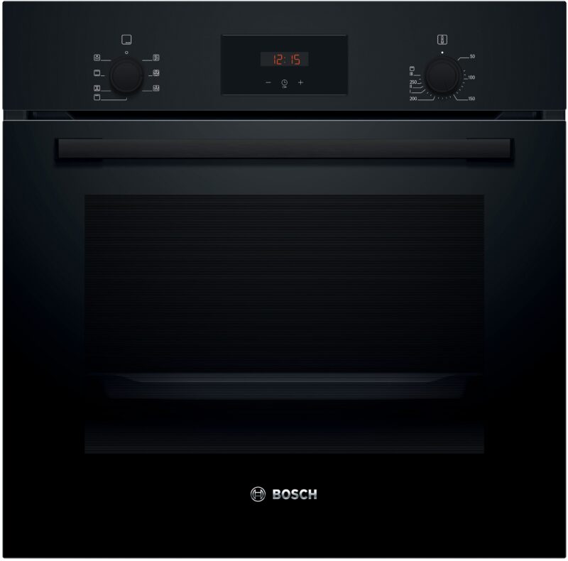 Bosch, Serie 2, Einbau-Backofen, 60 x 60 cm, Schwarz (HBF133BA1)