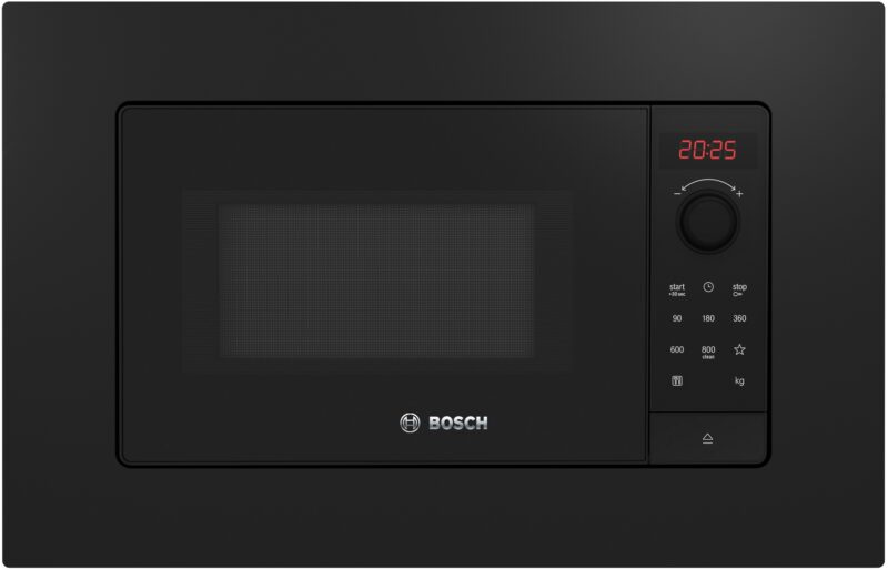 Bosch Serie 2, Einbau-Mikrowelle, 60 x 38 cm, Schwarz (BFL623MB4)