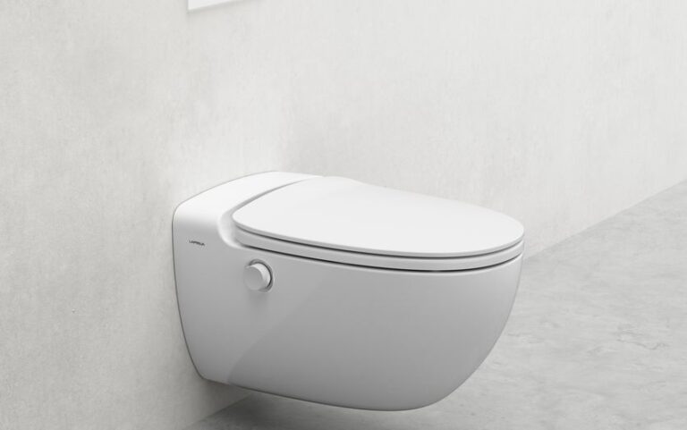 LAPREVA P1 Dusch WC, weiss matt, Wasseranschluss 19.5cm